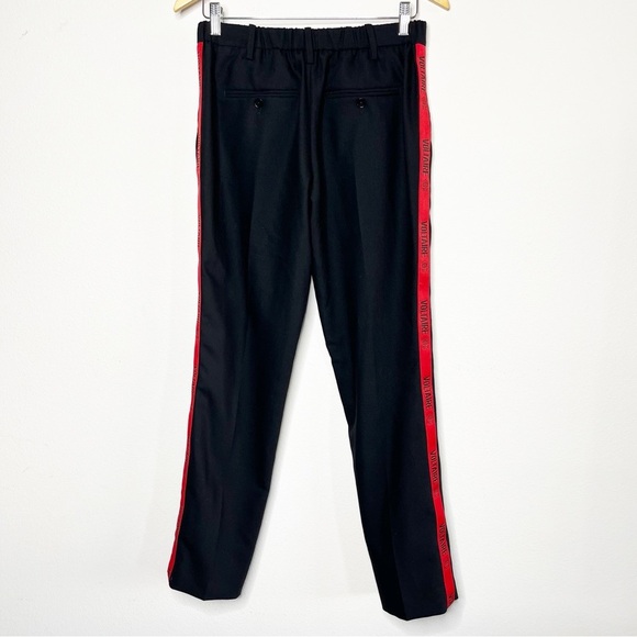 ZADIG & VOLTAIRE Black POMELO BAND PANTS Logo  Stripe Track Pant Trouser Slacks - Picture 10 of 14